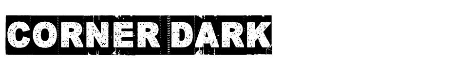 Corner Dark Font Family font
